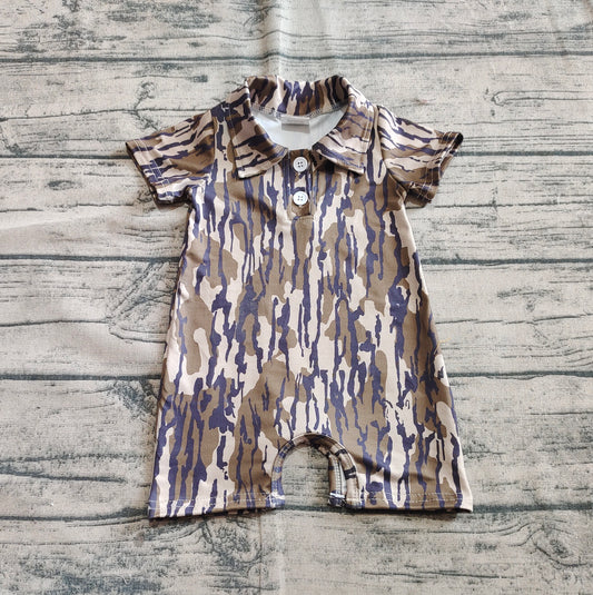 (Pre-order)SR2976 Camo Print Baby Summer Romper