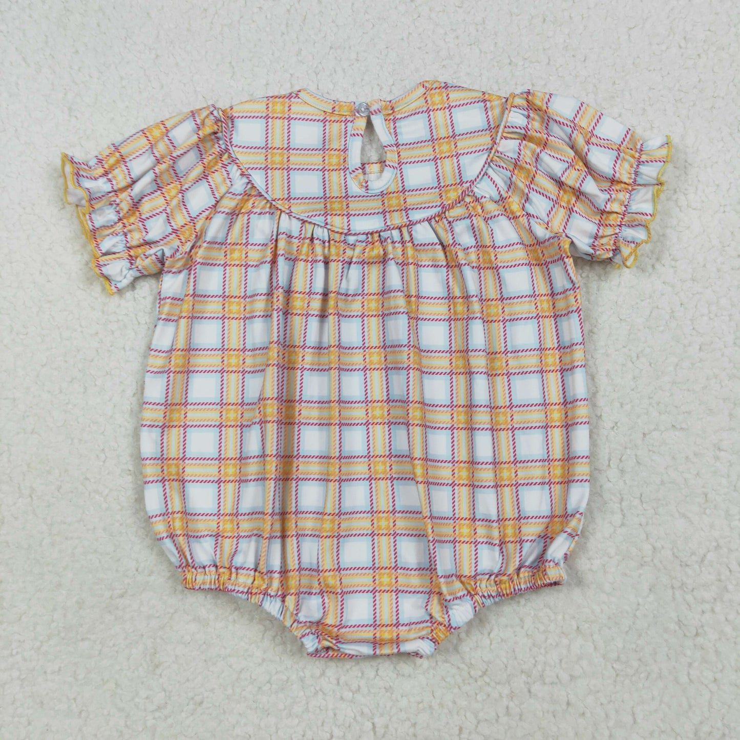 Farm Animals Embroidery Plaid Sisters Smocked Matching Clothes