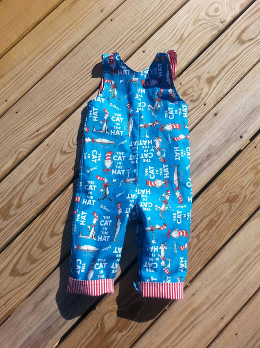 (Pre-order)SR3311 Dr.Reading Blue Print Baby Boys Summer Romper