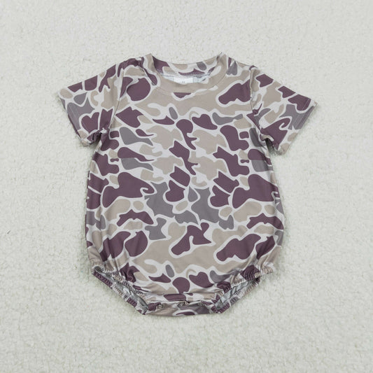 SR3448 Camo Print Baby Boys Summer Romper