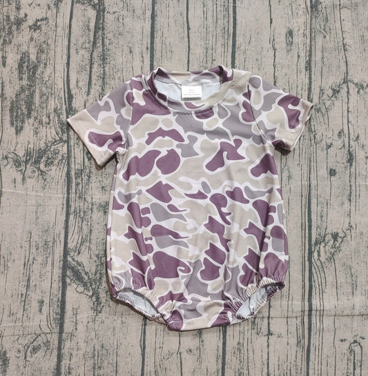 (Pre-order)SR3448 Camo Print Baby Boys Summer Romper