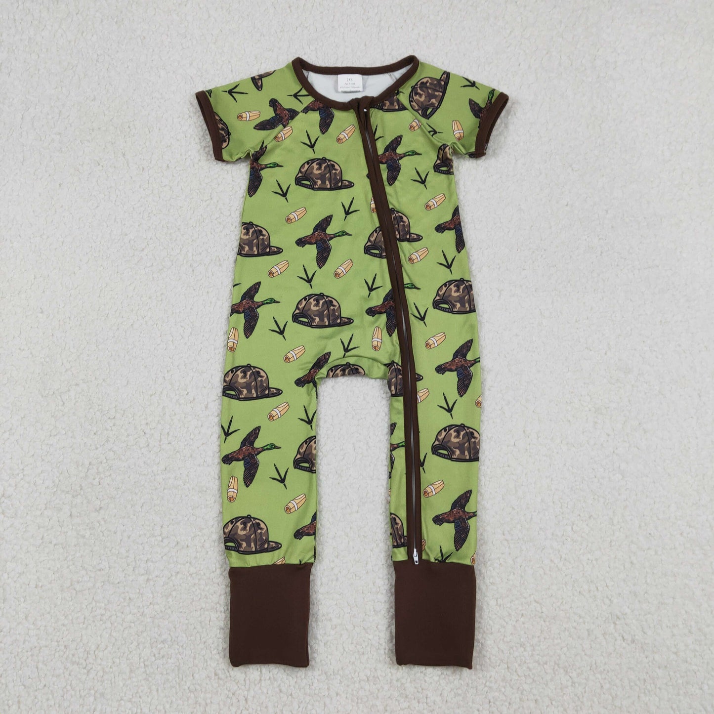 Duck Hat Camo Print Boys Pajamas Clothes Brothers Matching Wear