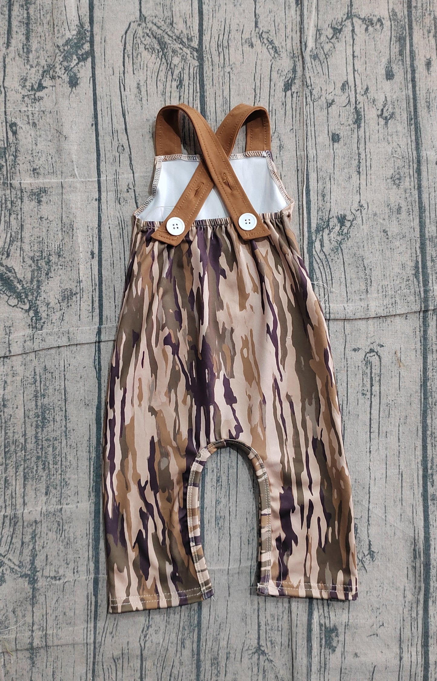 (Pre-order)SR4048 Camo Deer Print Boys Summer Jumpsuits