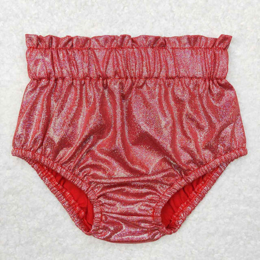 SS0114 Baby Girls Pink Disco Bottoms Bummie Shorts