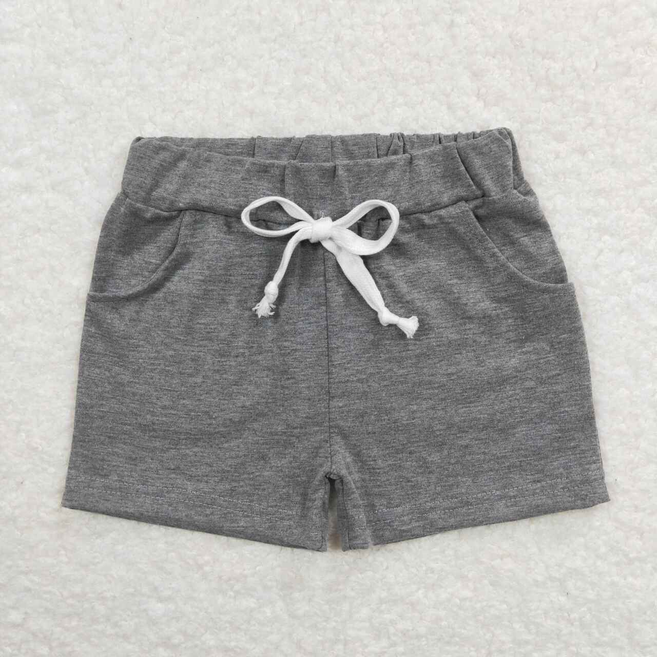 SS0133 Grey Kids Summer Shorts