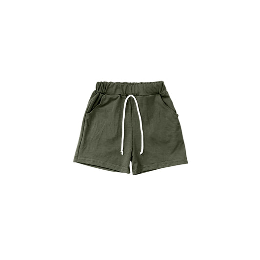 (Pre-order) SS0135 Dark Green Kids Summer Shorts