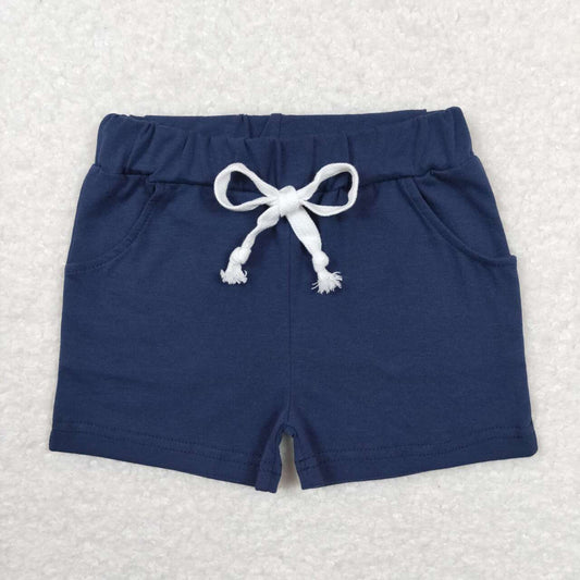 SS0136 Navy Kids Summer Shorts