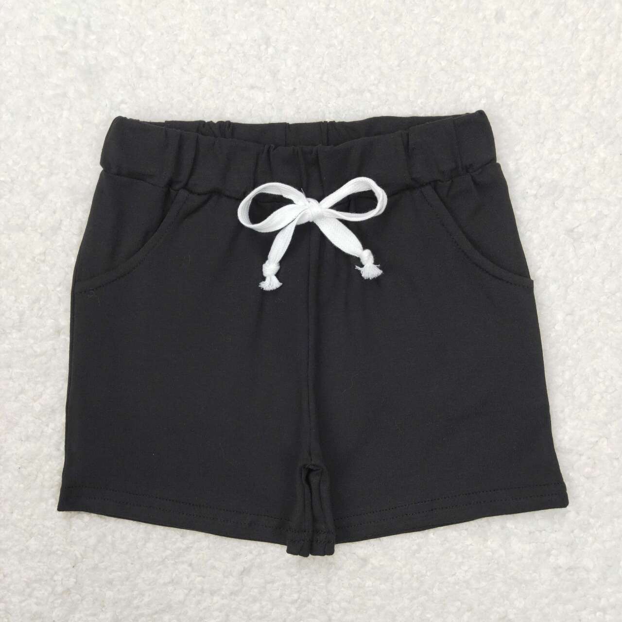 SS0137 Black Kids Summer Shorts