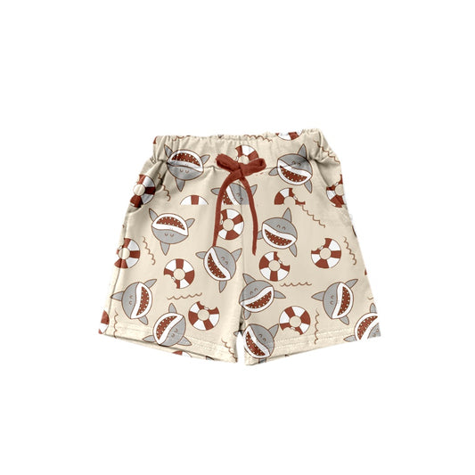 (Pre-order)SS0196 Shark Print Boys Summer Shorts