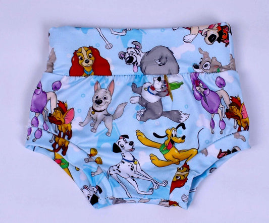 (Pre-order) SS0203 Cartoon Dog Print Baby Summer Bummie Shorts