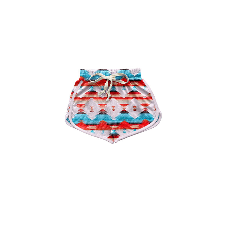(Pre-order)SS0246 Aztec Print Girls Summer Western Shorts