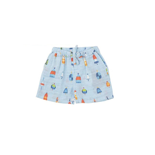 (Pre-order)SS0274   Fish Floats Print Boys Summer Shorts