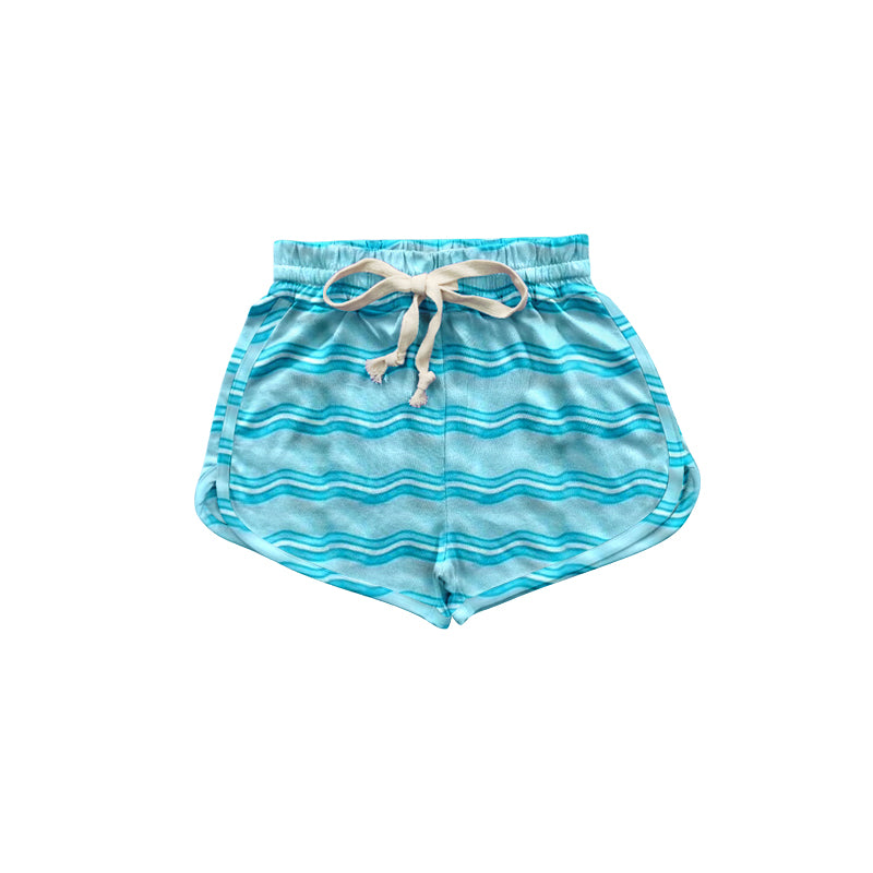 (Pre-order)SS0299 Blue Stripes Kids Summer Shorts