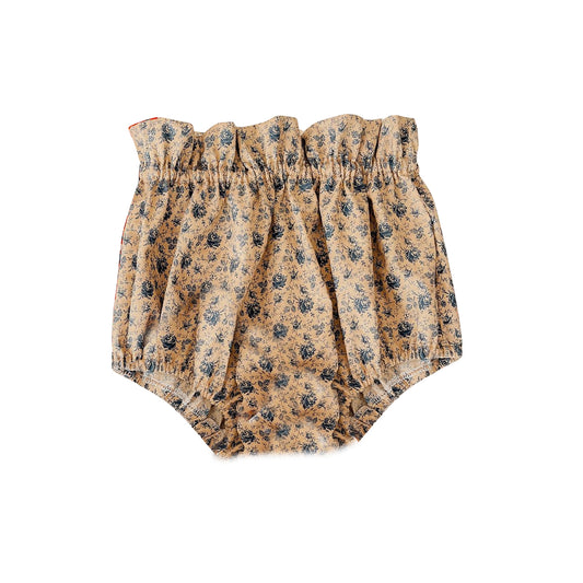 (Pre-order) SS0309 Flowers Print Baby Girls Summer Bummie Shorts