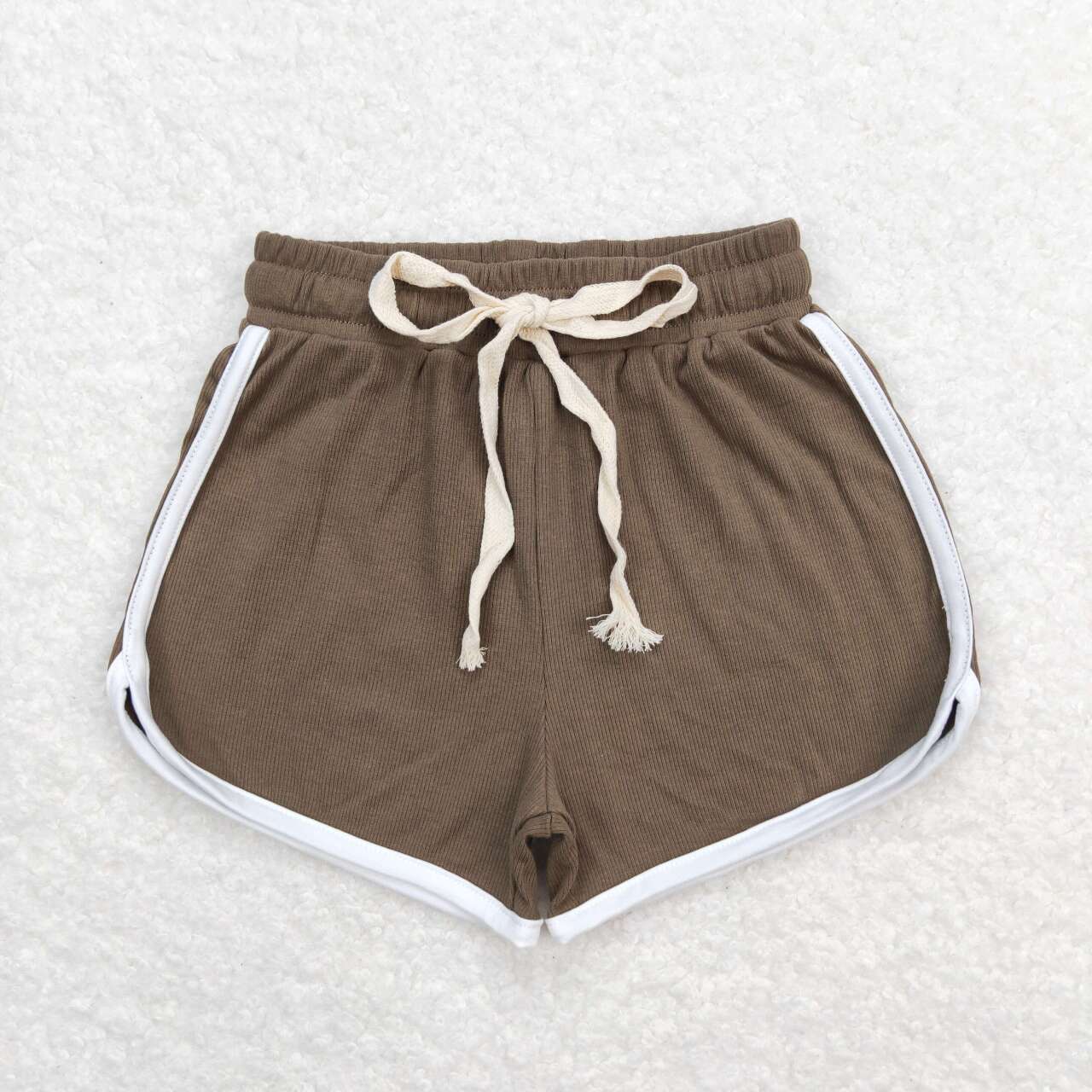 SS0314 Girls Dark Brown Summer Cotton Sport Shorts