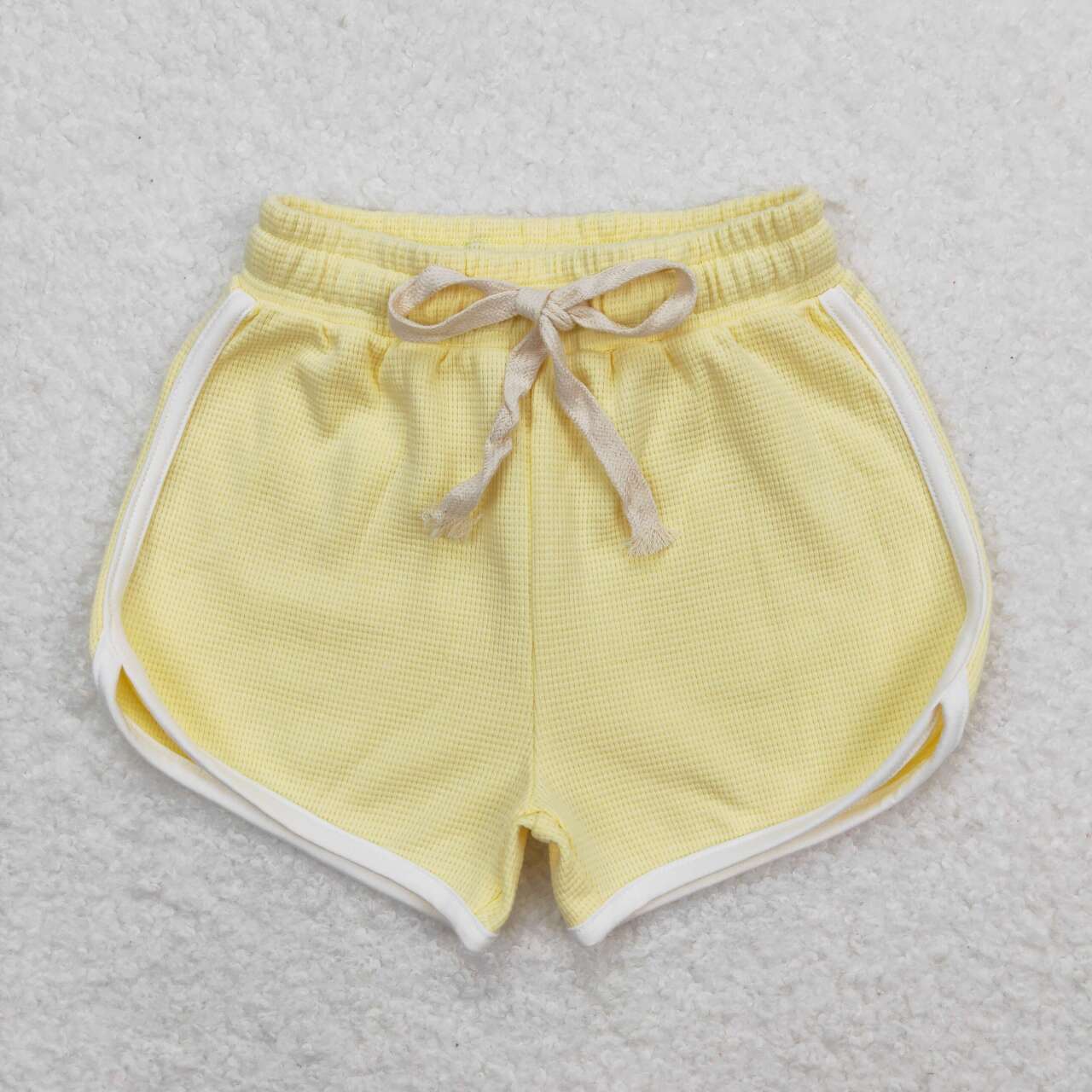 SS0318 Girls Yellow Summer Cotton Sport Shorts