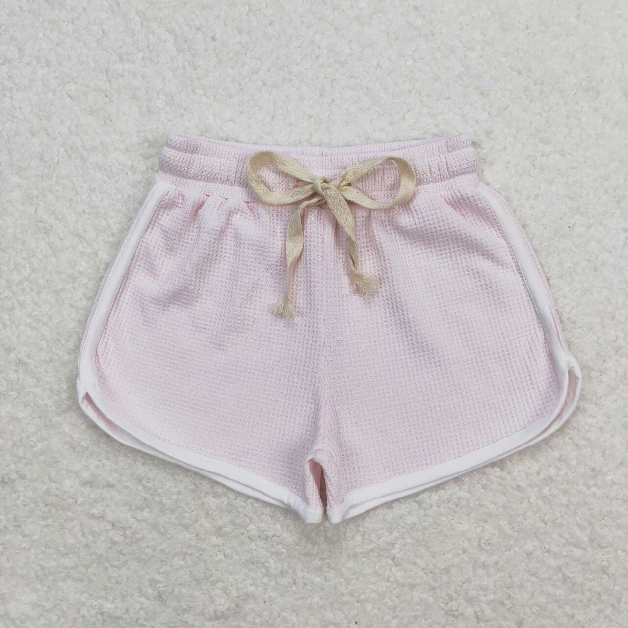 SS0326 Girls Light Pink Summer Cotton Sport Shorts