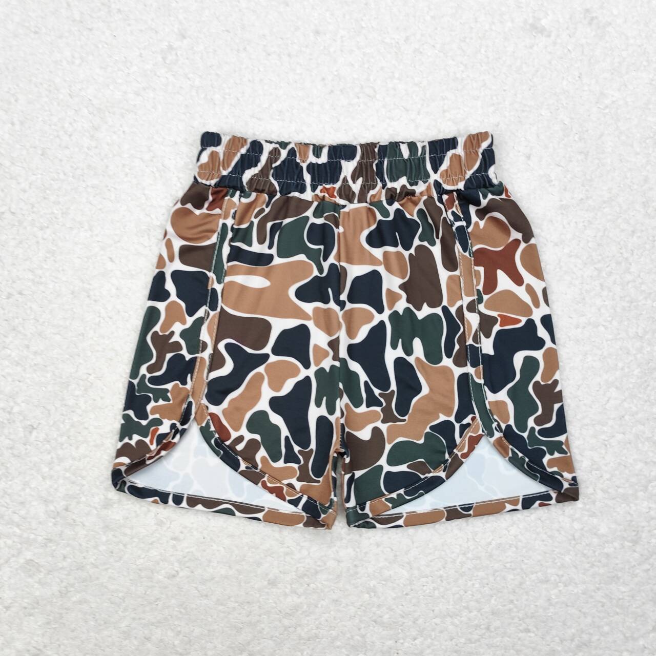 SS0354   Camo Print Kids Summer Shorts