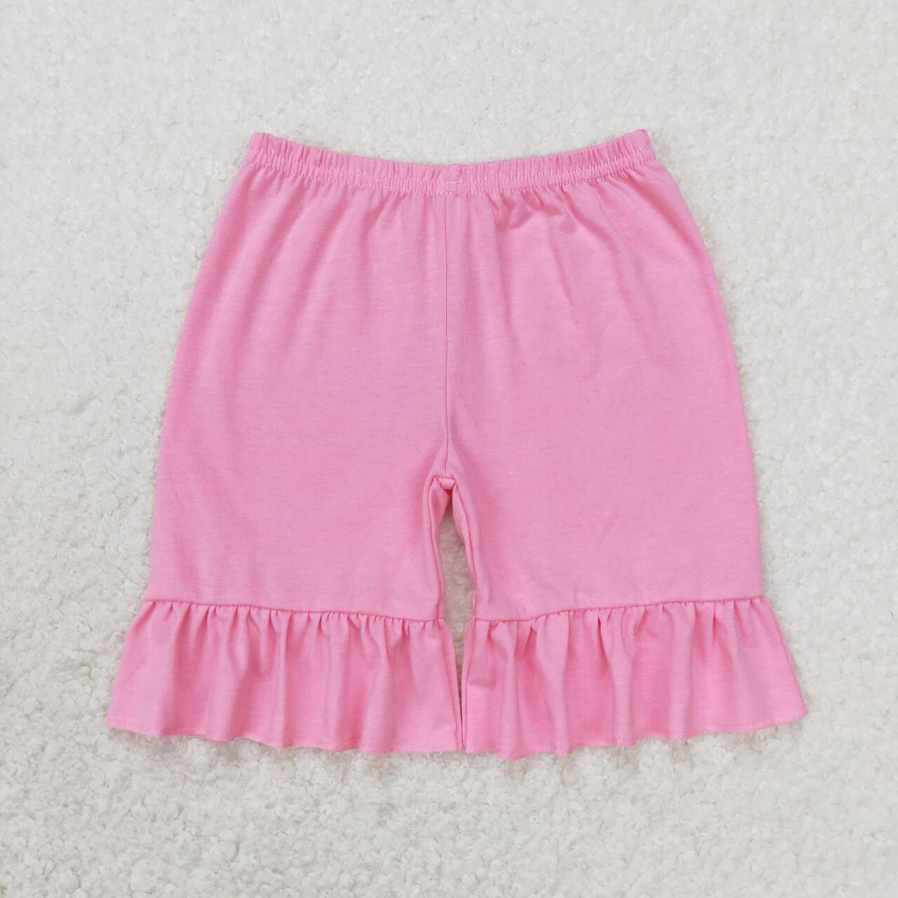 GSSO1442 Beach Ball Embroidery Top Pink Shorts Girls Summer Clothes Set