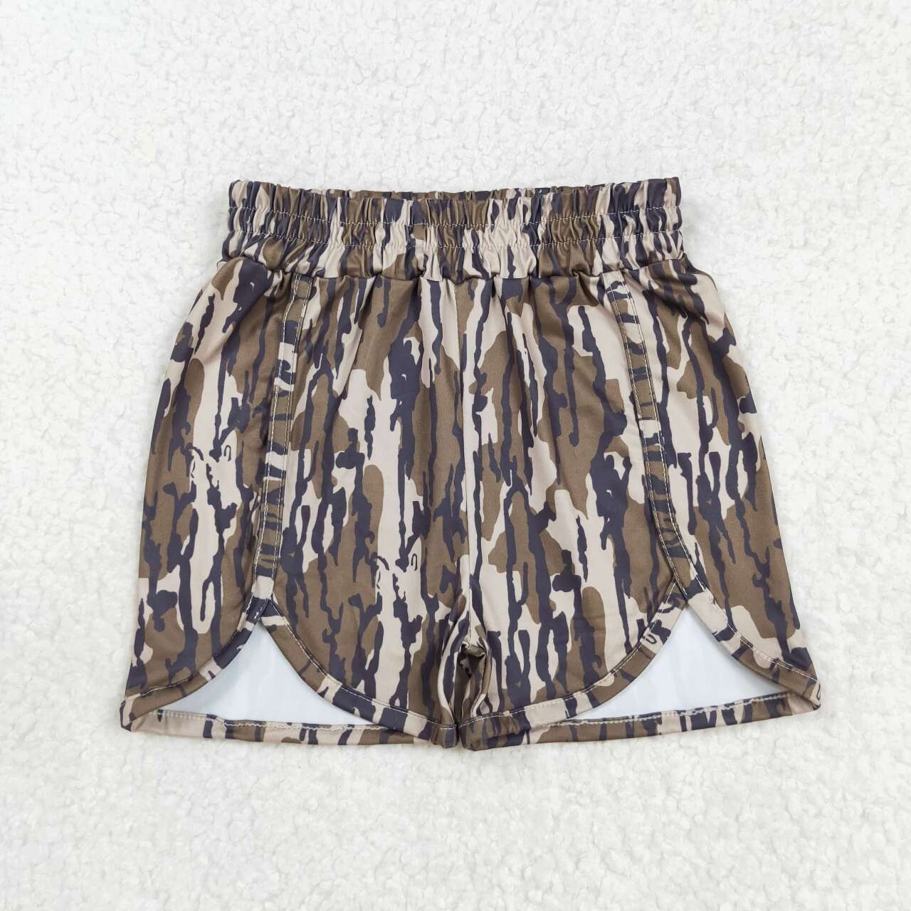 SS0360 Camo Print Kids Summer Shorts