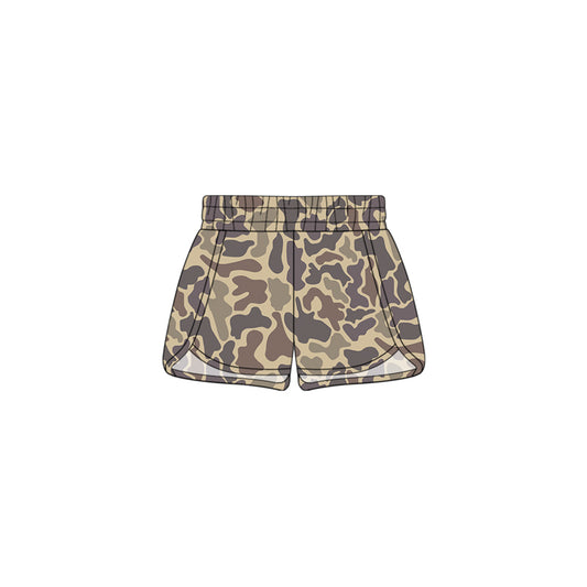 (Pre-order)SS0373  Camo Print Kids Sports Shorts