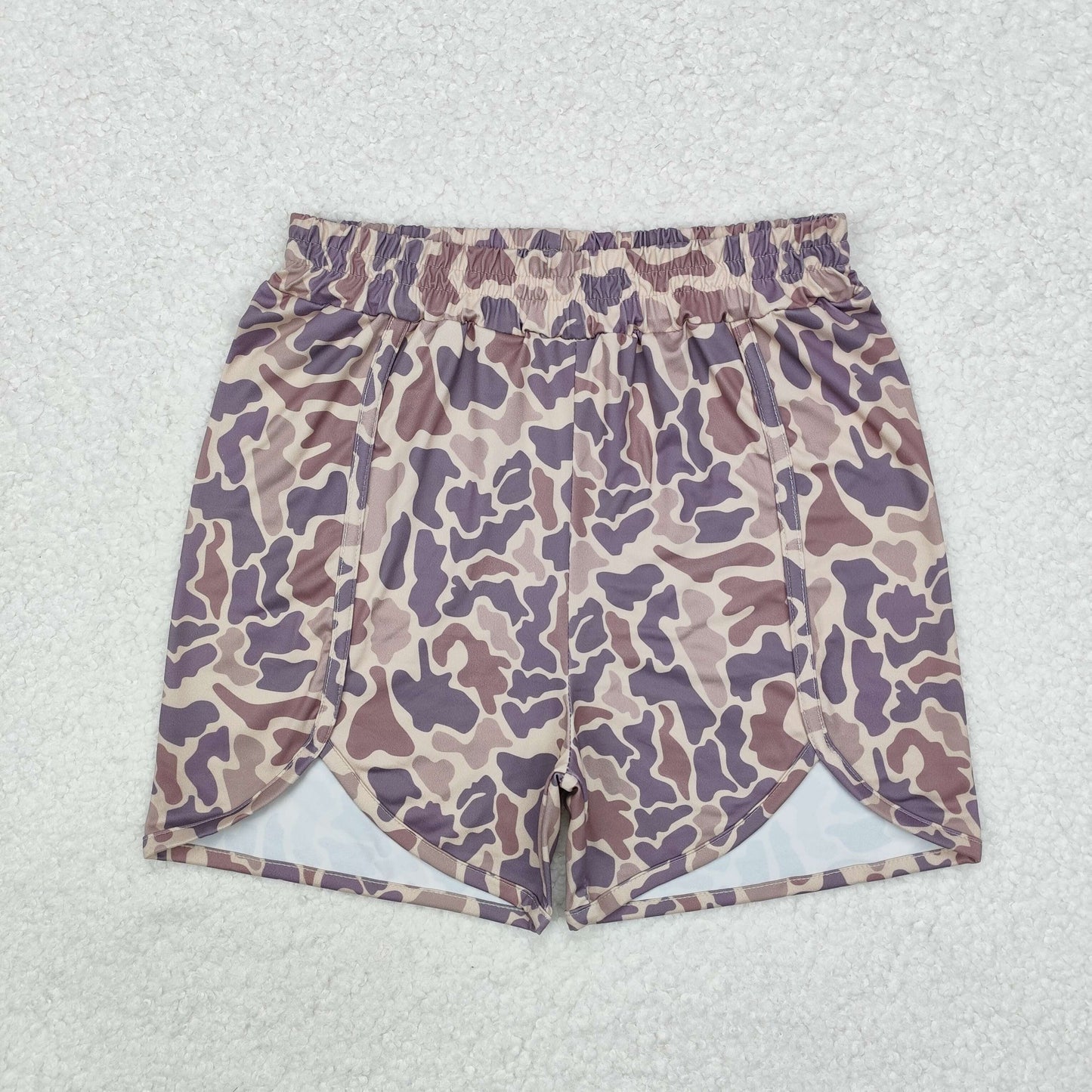 SS0374 Adult Camo Print Woman Summer Shorts