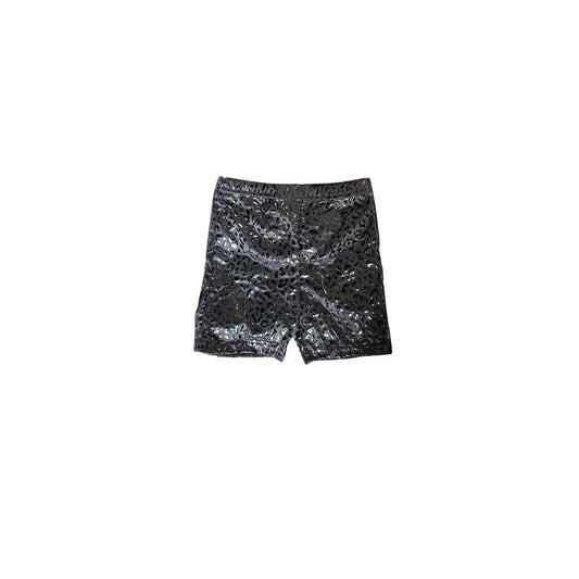 (Pre-order)SS0389 Black Leopard Print Girls Summer Shorts