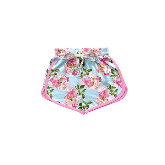 (Pre-order)SS0393 Flowers Print Girls Summer Shorts