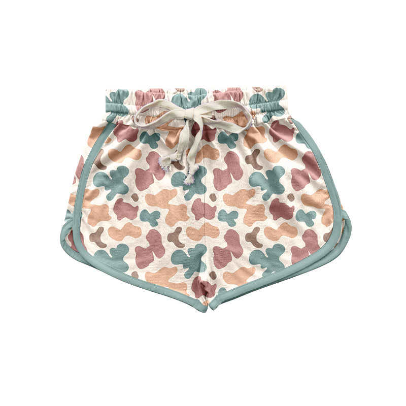 (Pre-order)SS0400 Adult Camo Brown Print Woman Summer Shorts