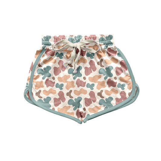(Pre-order)SS0400 Adult Camo Brown Print Woman Summer Shorts