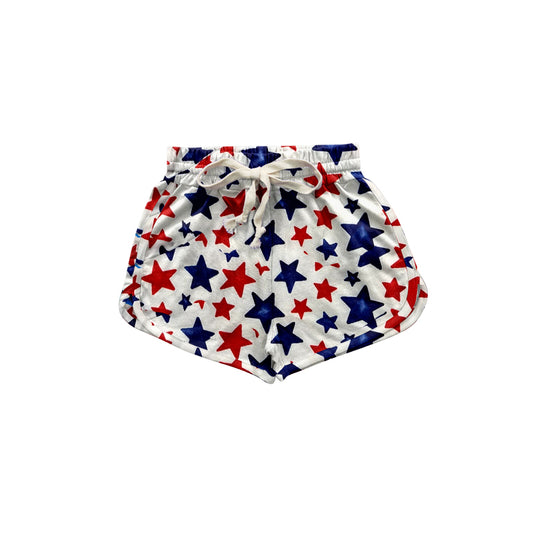 (Pre-order)SS0438  Stars Print Kids 4th of July Bottom Shorts