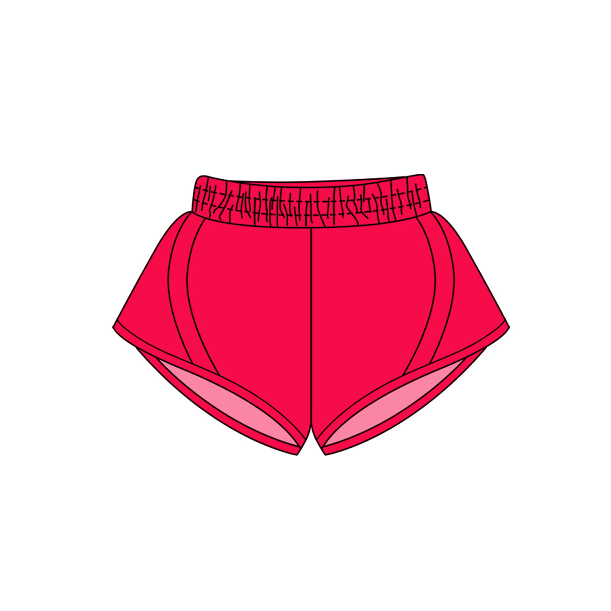 (Pre-order)SS0498 Red Color Girls Summer Bottom Shorts
