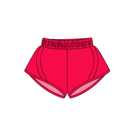 (Pre-order)SS0498 Red Color Girls Summer Bottom Shorts