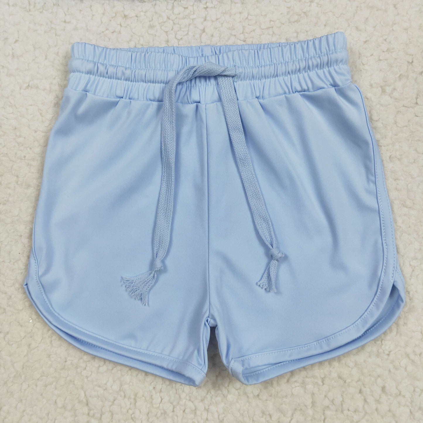 SS0505 Blue Color Kids Summer Bottom Yoga Shorts