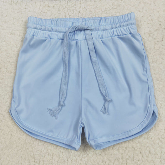 SS0505 Blue Color Kids Summer Bottom Yoga Shorts