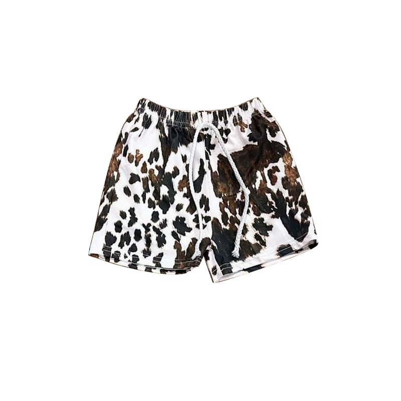(Pre-order)SS0510 Cowhide Print Boys Summer Bottom Shorts