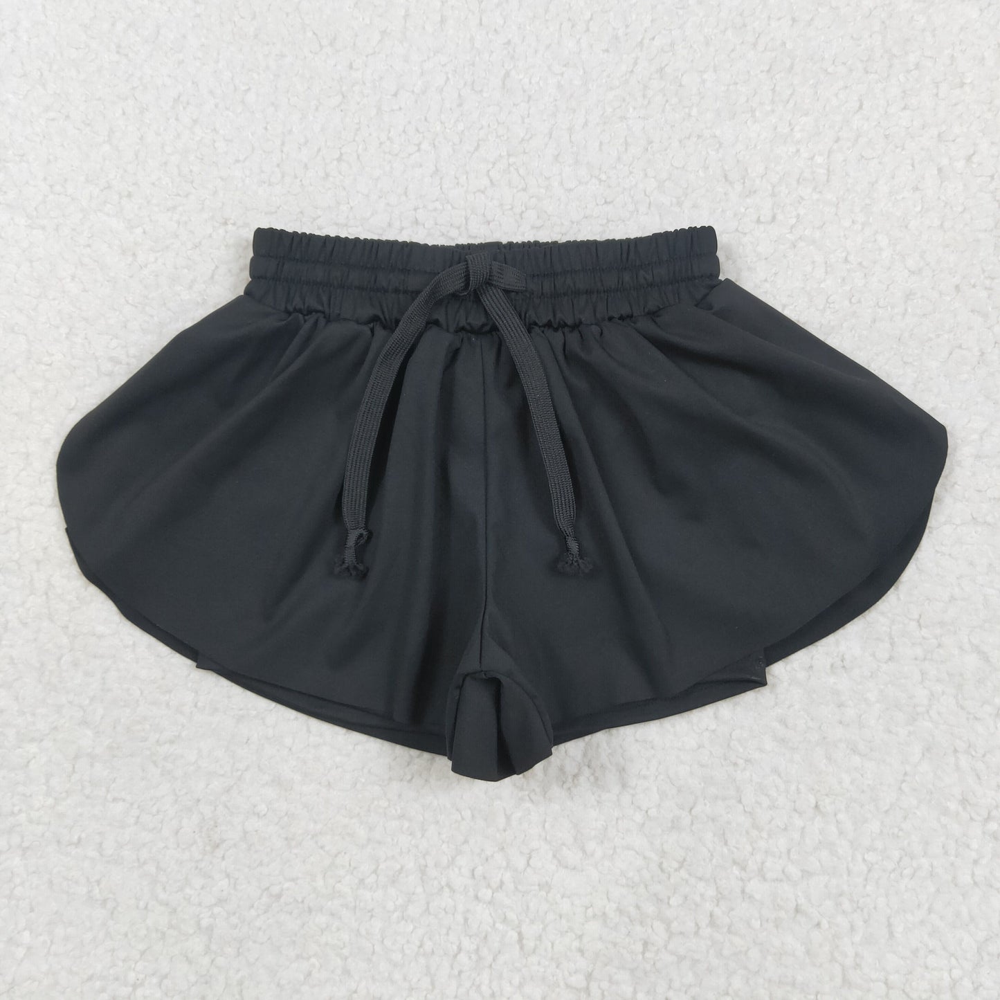 SS0551 Black Girls Summer Bottom Yoga Shorts