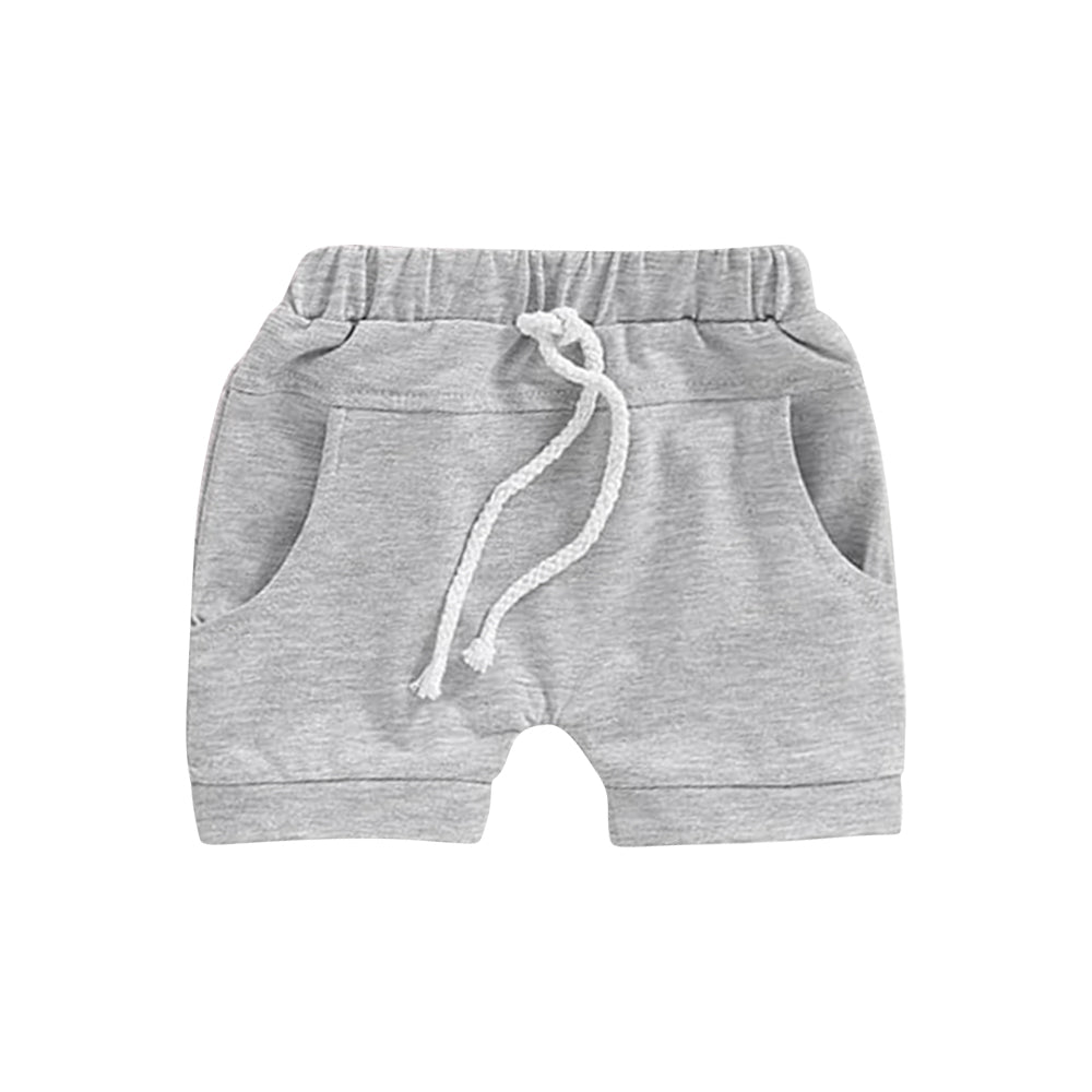 (Pre-order)SS0569 Grey Pockets Kids Summer Bottom Shorts