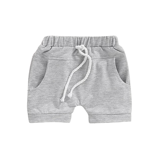 (Pre-order)SS0569 Grey Pockets Kids Summer Bottom Shorts