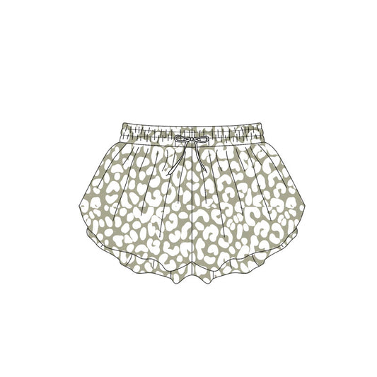 (Pre-order)SS0586 Grey Leopard Girls Summer Bottom Shorts