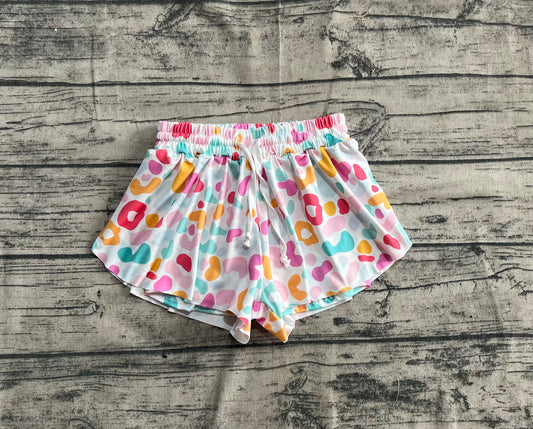 (Pre-order)SS0592 Colorful Leopard Girls Summer Bottom Shorts