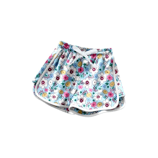 (Pre-order)SS0601 Colorful Flowers Print Girls Summer Bottom Shorts