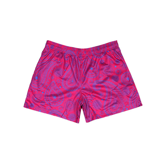 (Pre-order)SS0629 Paisley Hot Pink Print Girls Summer Bottom Shorts