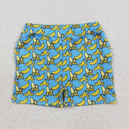 SS0634 Banana Print Boys Summer Bottom Shorts