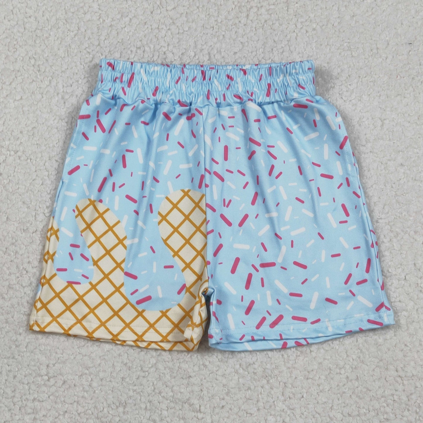 4 Colors Sprinkles Print Boys Summer Bottom Shorts Brothers Wear