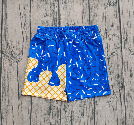 (Pre-order)SS0640 Blue Sprinkles Print Boys Summer Bottom Shorts