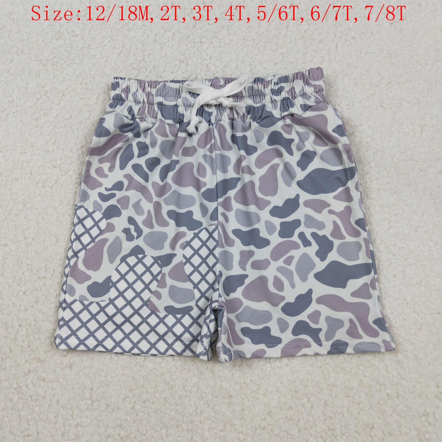 3 Colors Camo Print Boys Summer Bottom Shorts Brothers Wear