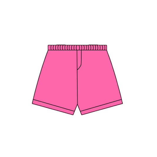 (Pre-order)SS0669 Hot Pink Color Girls Sumer Bottom Yoga Shorts