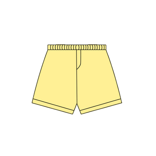 (Pre-order)SS0671 Yellow Color Girls Sumer Bottom Yoga Shorts