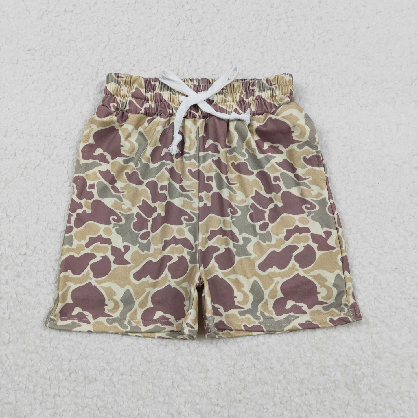 SS0696 Camo Print Boys Summer Bottom Shorts